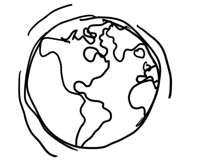 How to draw globe - YouTube