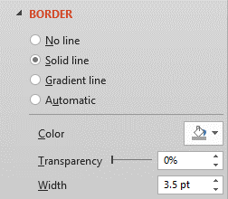 Choose Border Color and Width